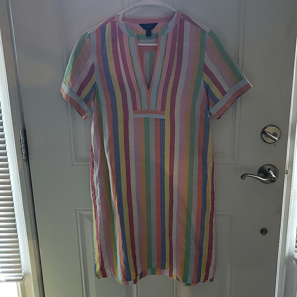 J.Crew Cody striped tunic dress with pockets sz.xs